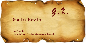 Gerle Kevin névjegykártya